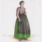 Print on Cardstock - Woman from Niceto in Summer Dress