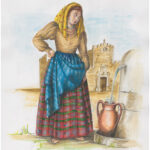 Print on Cardstock - Woman from Taormina 15" x 10"