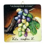 Quadro in legno con vitigno Minnedda Niura Etna cm 15