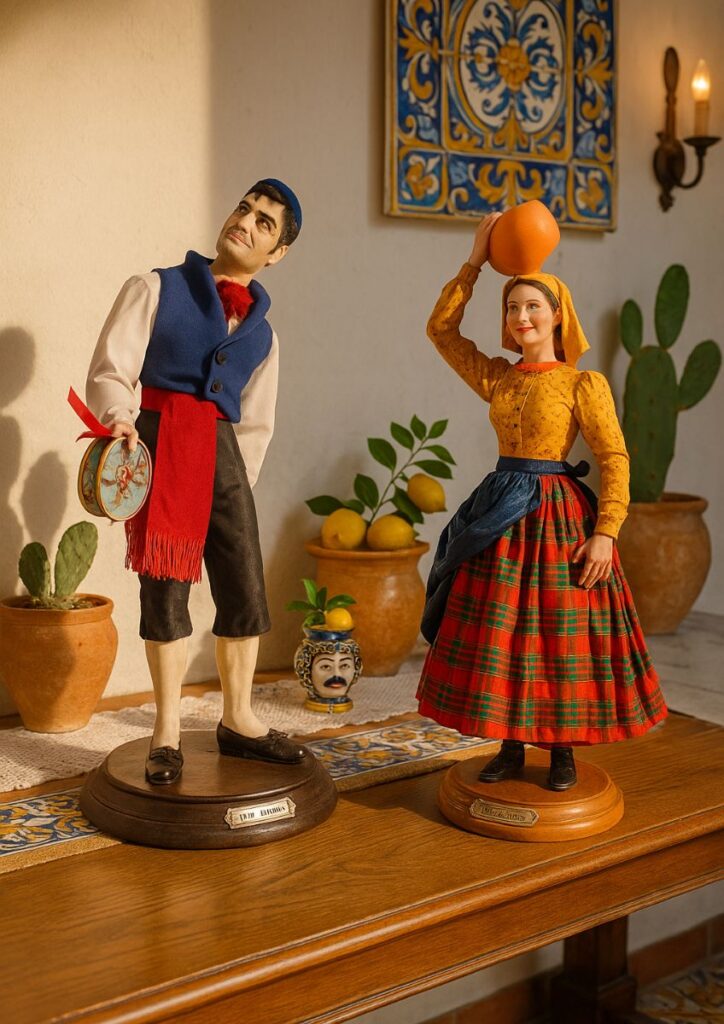 sculture da collezione Siciliane fatte a mano